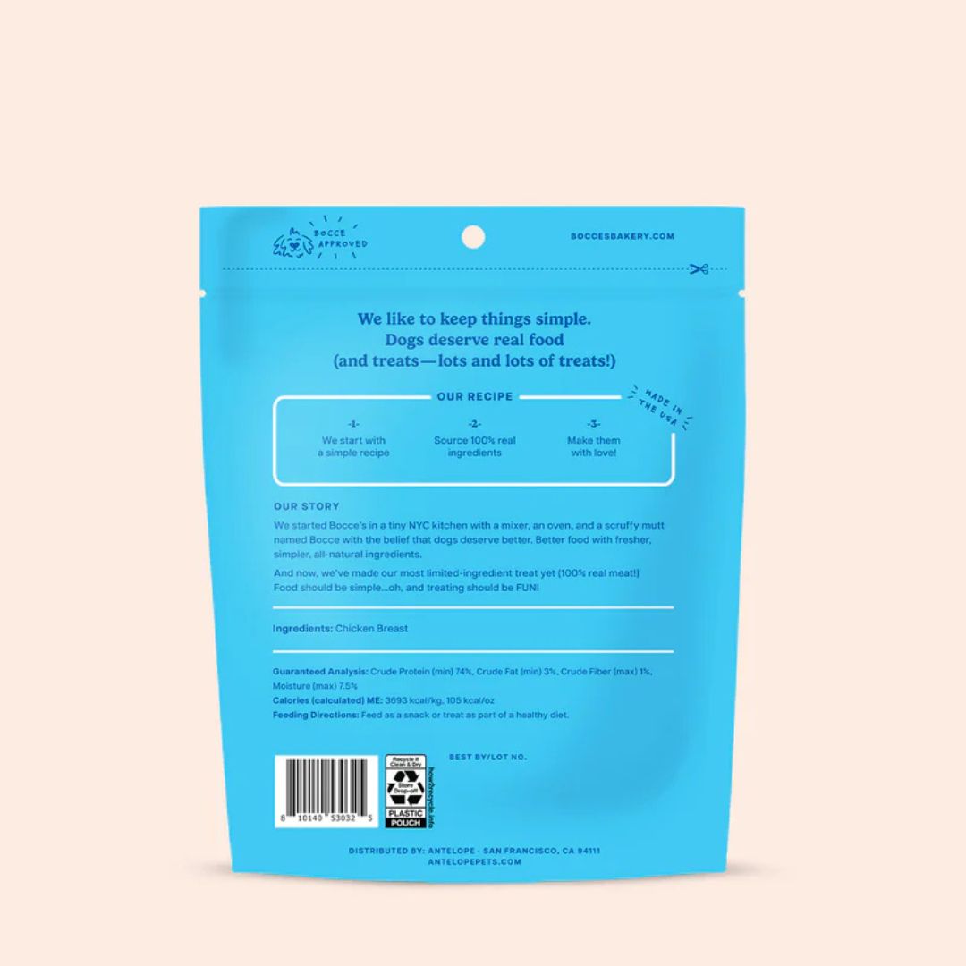 Bocce's Bakery Dog Freeze Dried Popcorn Chicken Treat 3oz.