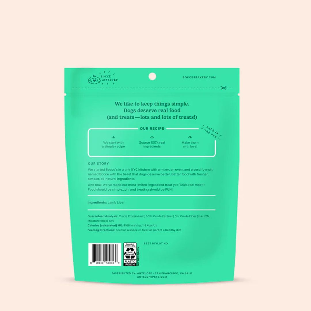 Bocce's Bakery Dog Freeze Dried Lamb Chop Treat 3oz.