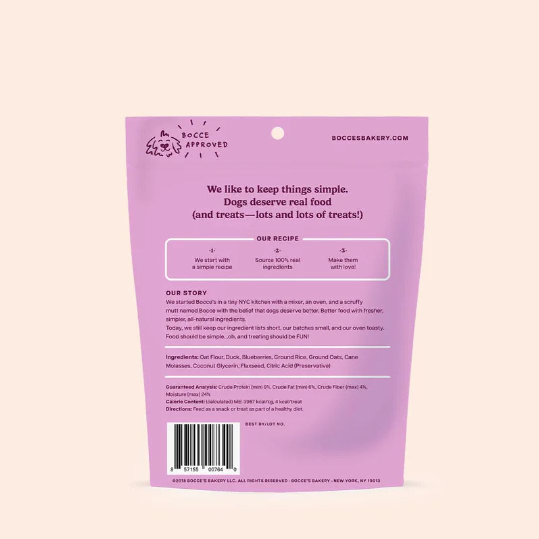 Bocce's Bakery Dog Puppy Training Bites Quack Quack Quack 3oz.