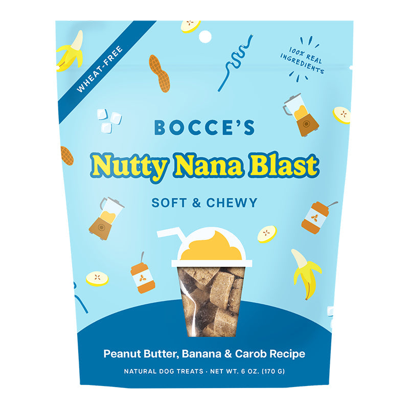 Bocce's Bakery Dog Soft & Chewy Nutty Nana 6oz