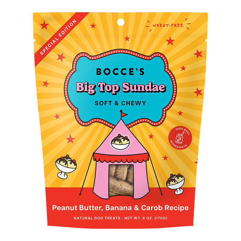 Bocce's Bakery Dog Soft & Chewy Big Top Sundae 6oz
