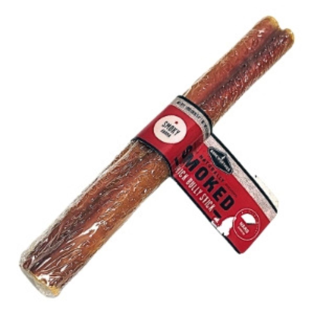 Barkworthies Dog Smoked Bully 6 Inch 75 Count