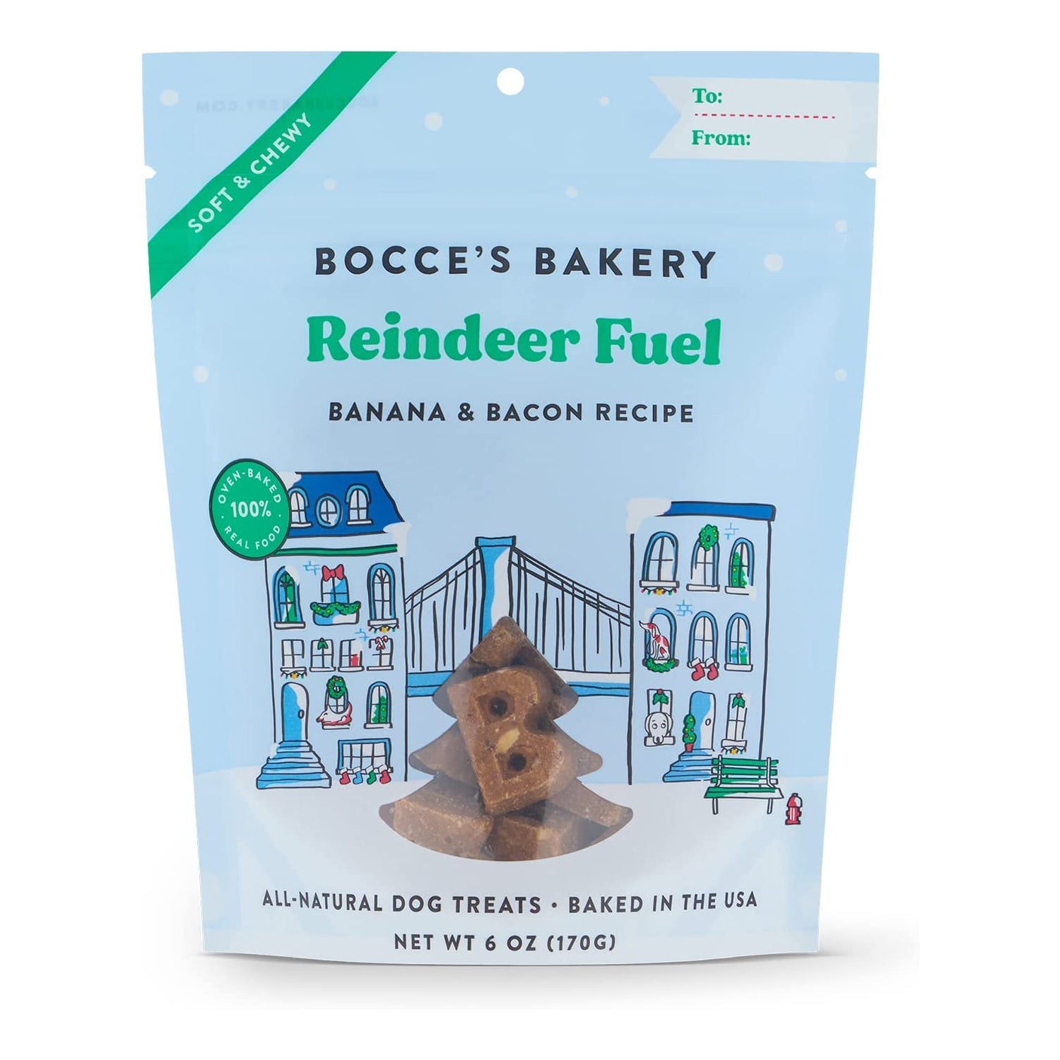 Bocce'S Bakery Dog Soft Chewy Reindeer 6oz. Default Title