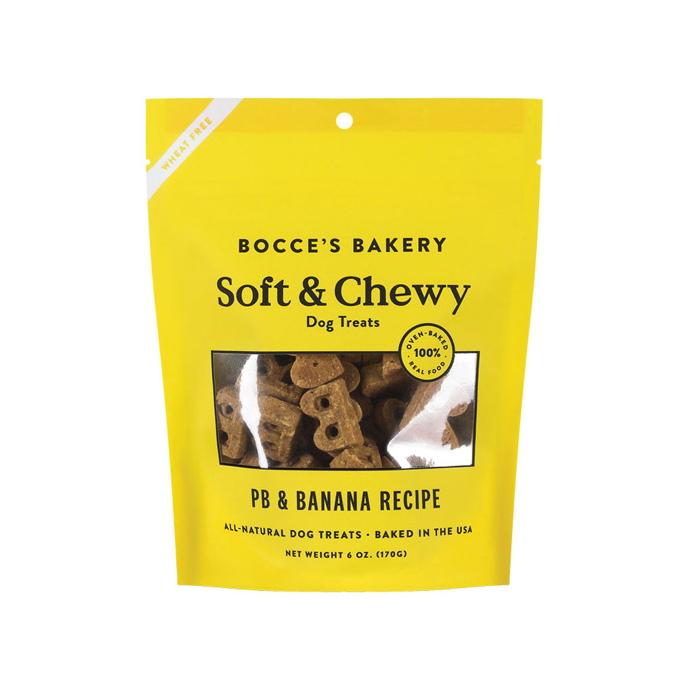 Bocces Bakery Dog Soft And Chewy Peanut Butter Banana 6oz. Default Title
