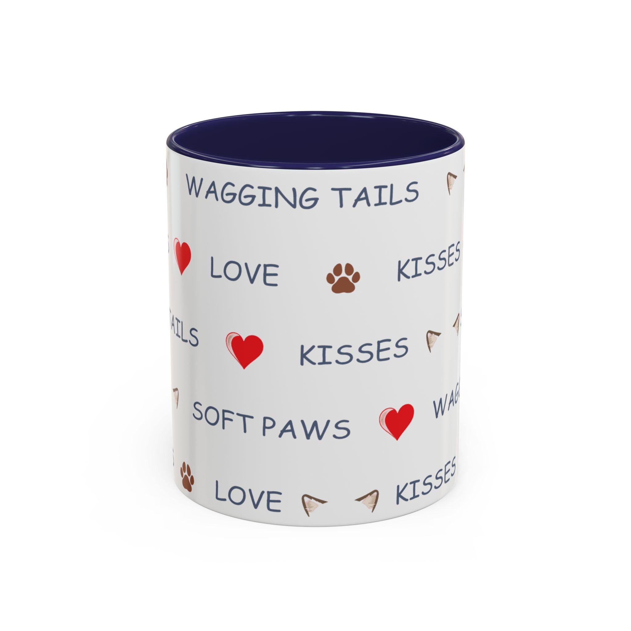 Warm & Fuzzy Pet Lover Collection - Wagging Tails & Kisses Design Mug