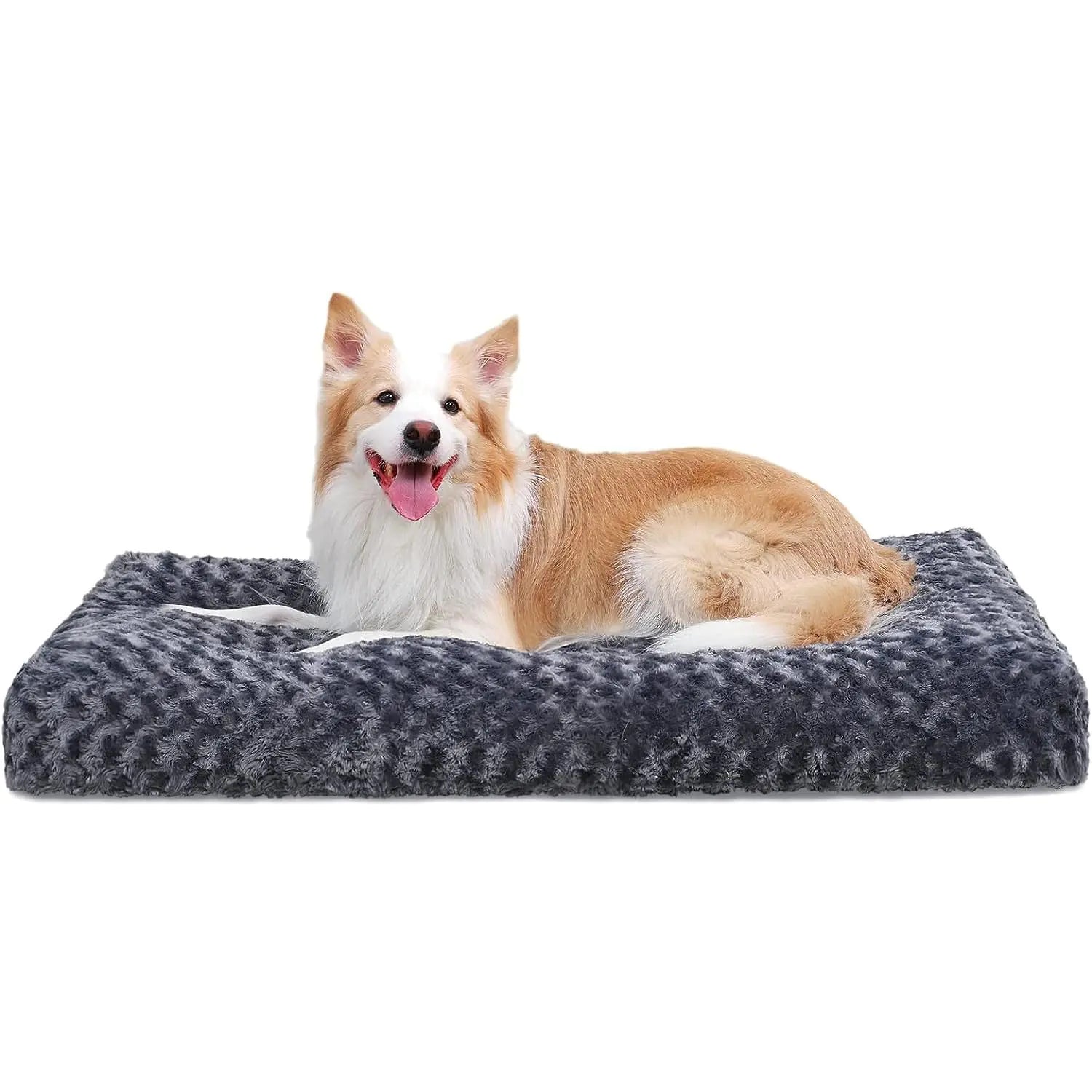 Deluxe Plush Dog Crate Bed