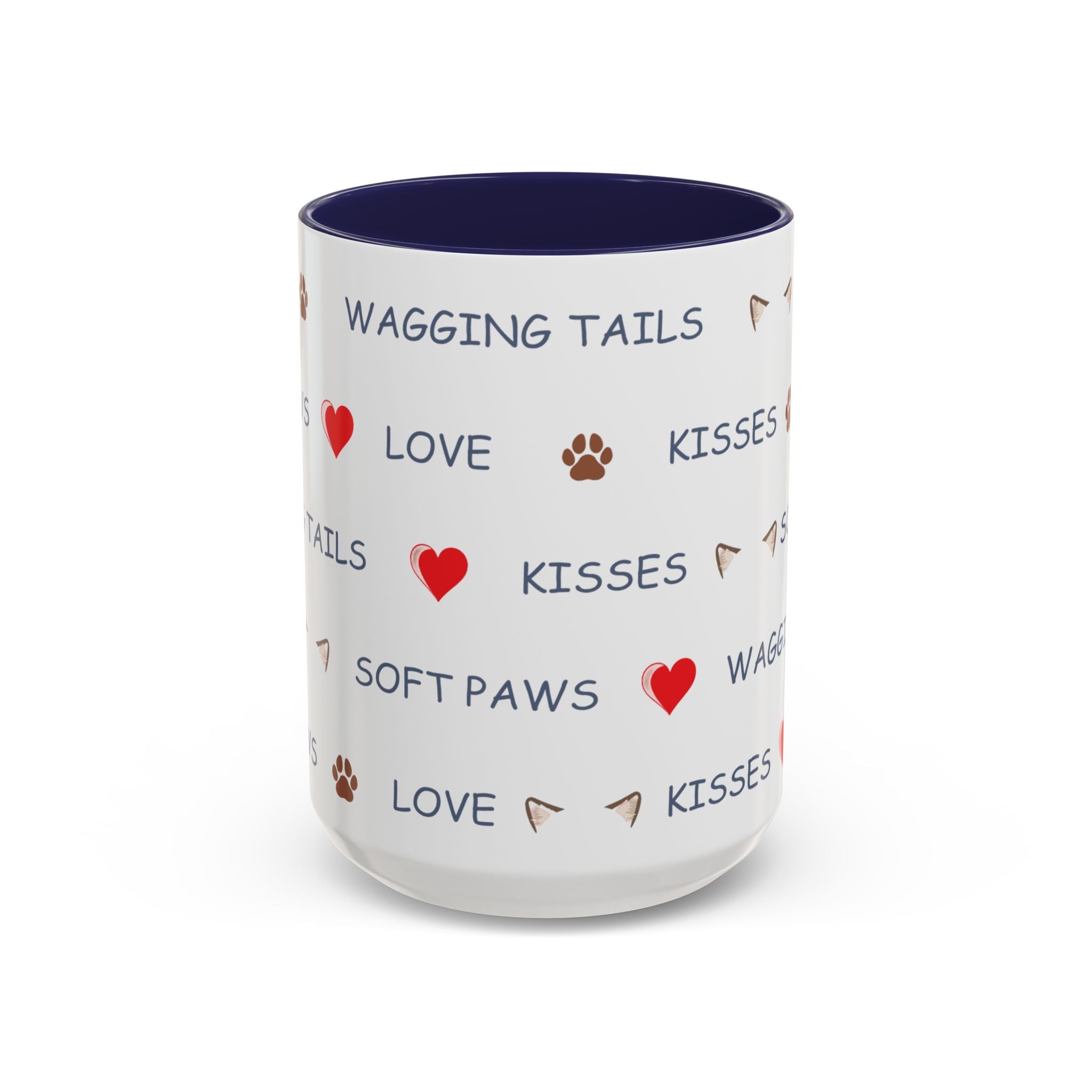 Warm & Fuzzy Pet Lover Collection - Wagging Tails & Kisses Design Mug