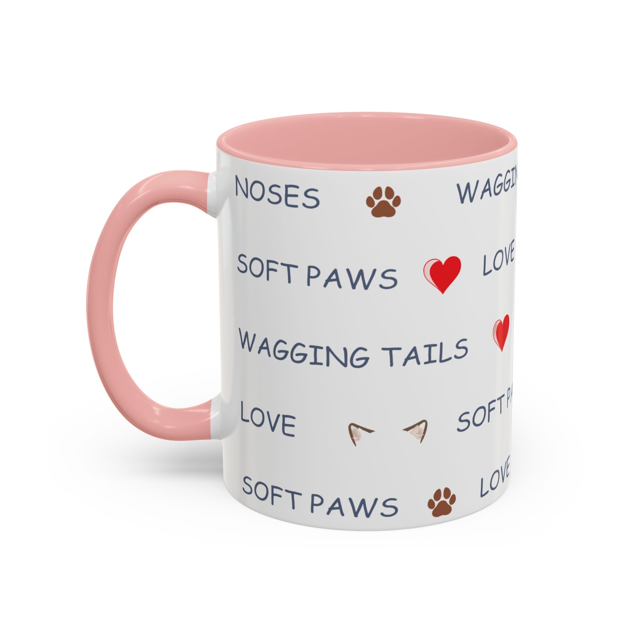 Warm & Fuzzy Pet Lover Collection - Wagging Tails & Kisses Design Mug
