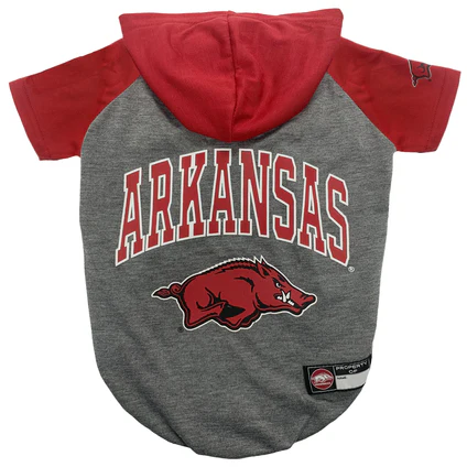 Arkansas Razorbacks Pet Hoodie Tee Shirt