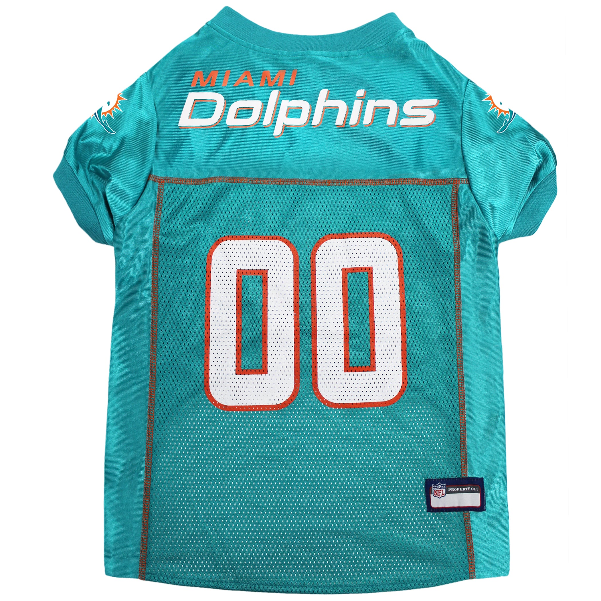 Miami Dolphins Pet Striped Jersey