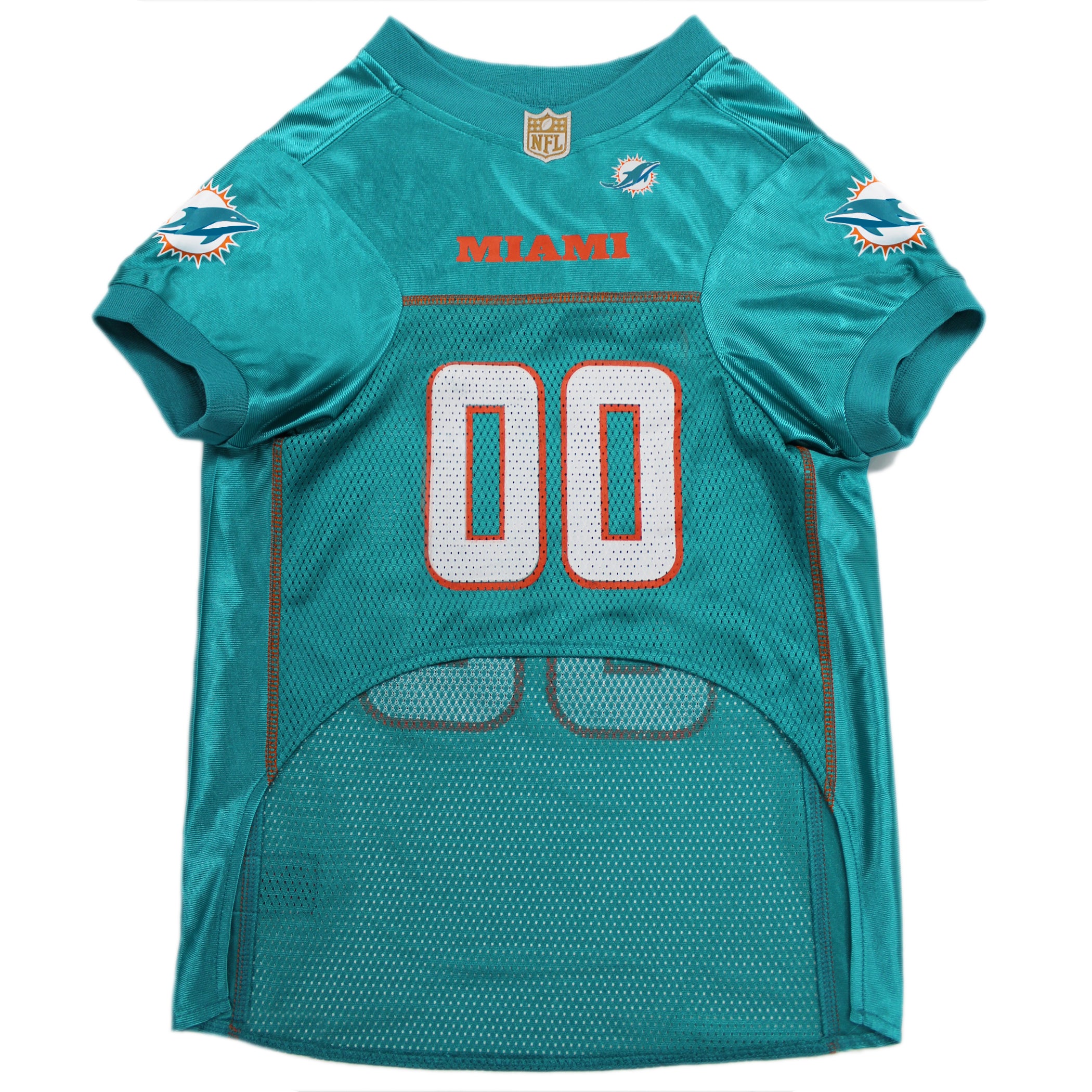 Miami Dolphins Pet Striped Jersey