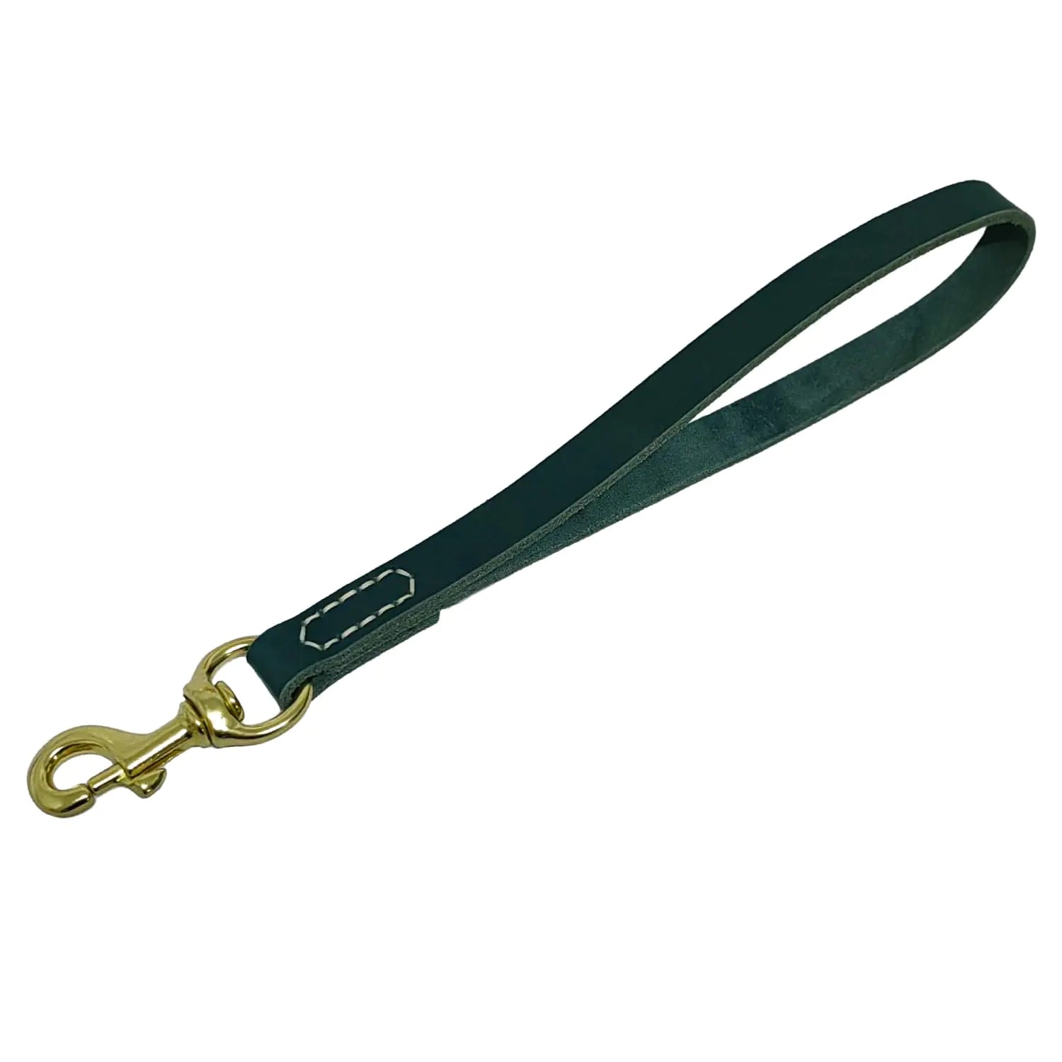 Leather Short Dog Leash for Dog Training - 12"
