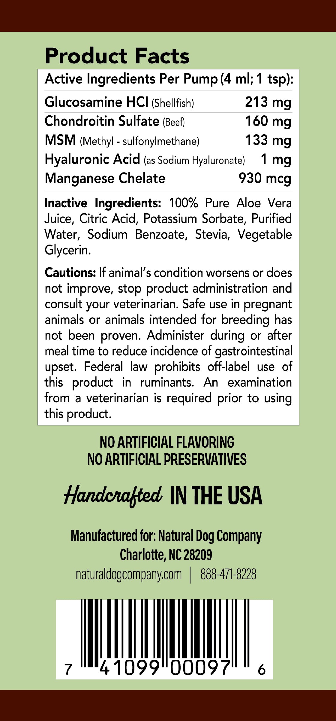 Hip & Joint Glucosamine Oil 16 oz. w/pump