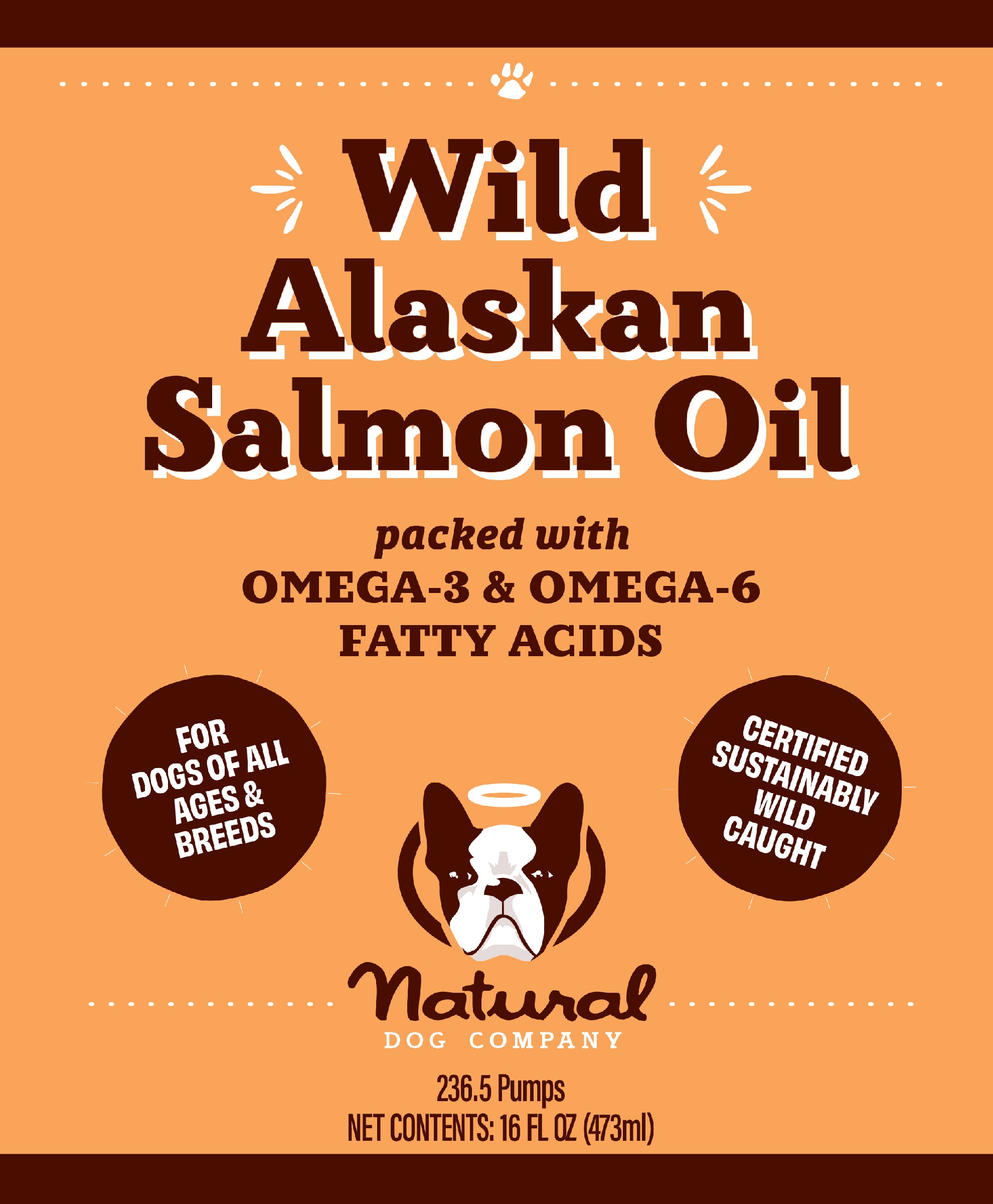 Wild Alaskan Salmon Oil 16 oz w/Pump