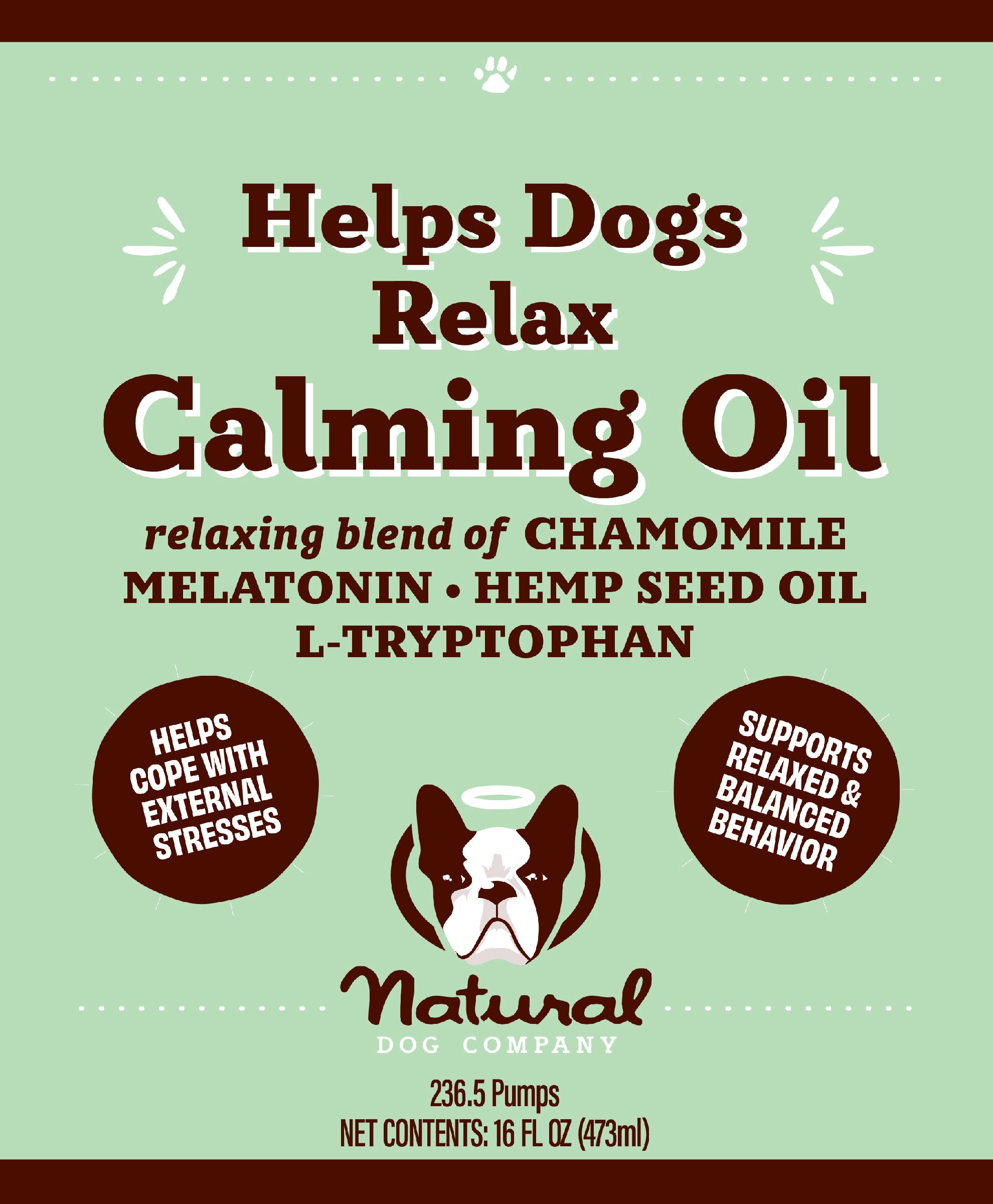 Calming Oil 16 oz. w/pump