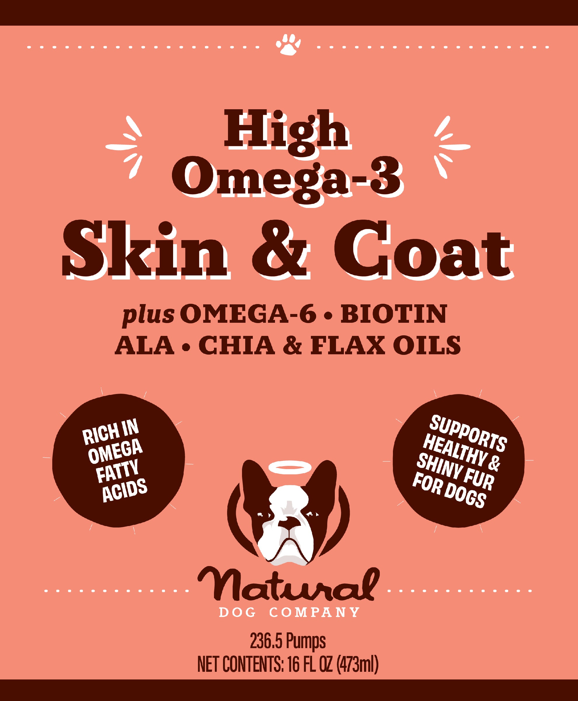 Skin & Coat Oil 16 oz. w/pump