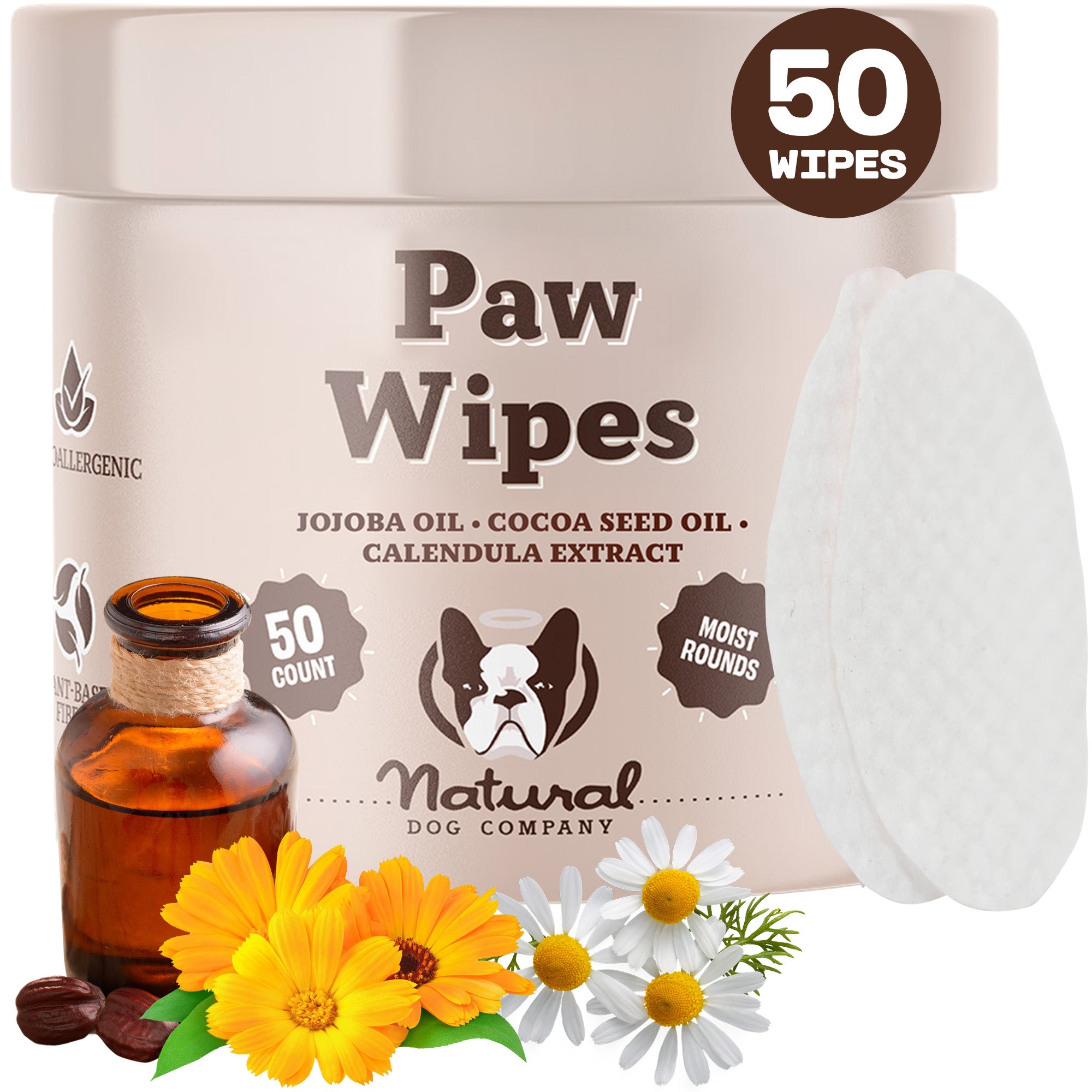 Paw Wipes Jar 50 ct.