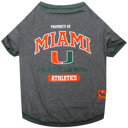 Miami Hurricanes Pet Tee Shirt
