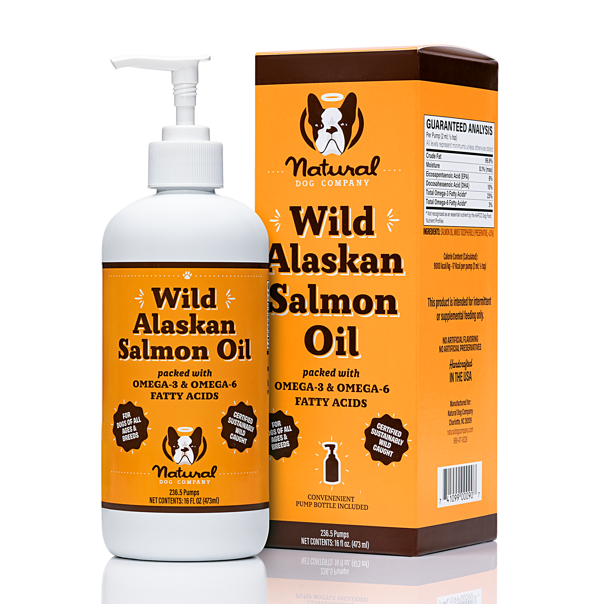 Wild Alaskan Salmon Oil 16 oz w/Pump