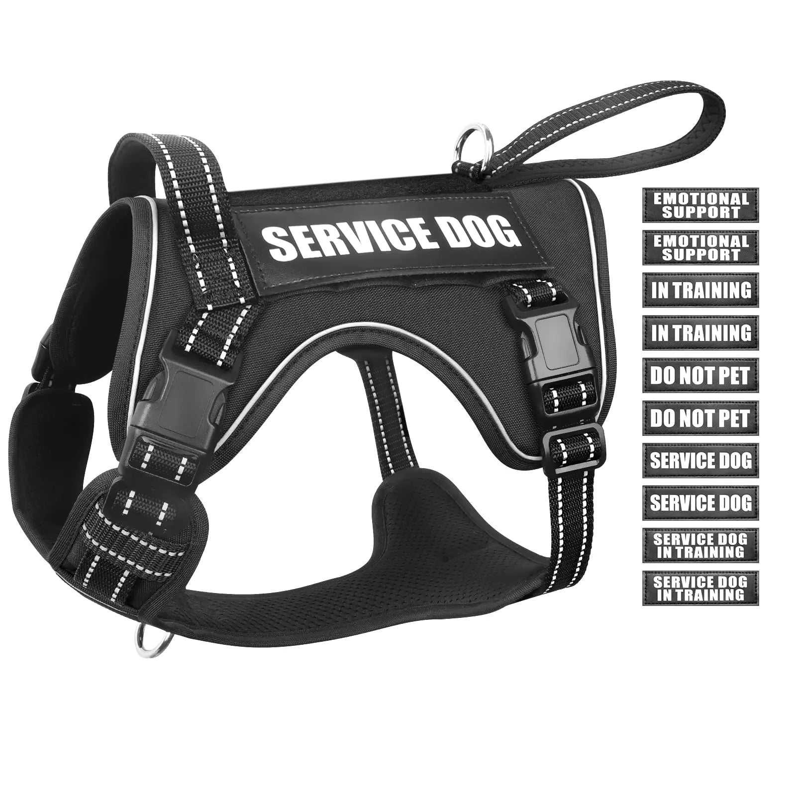 Multi-Use Tactical No-Pull Dog Harness for Medium/Large Dogs W/Handle