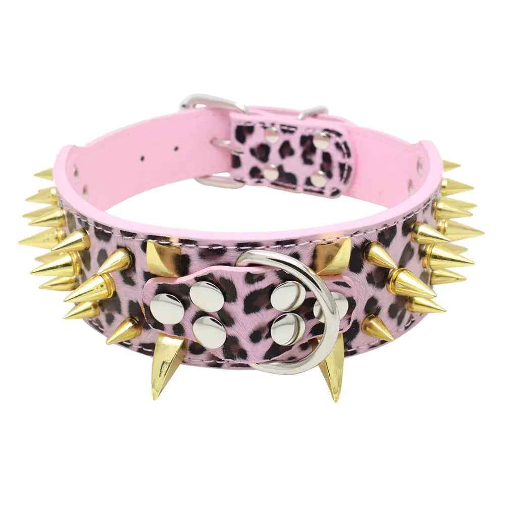 Super Cool Gold Spikes on Leopard Print, MD