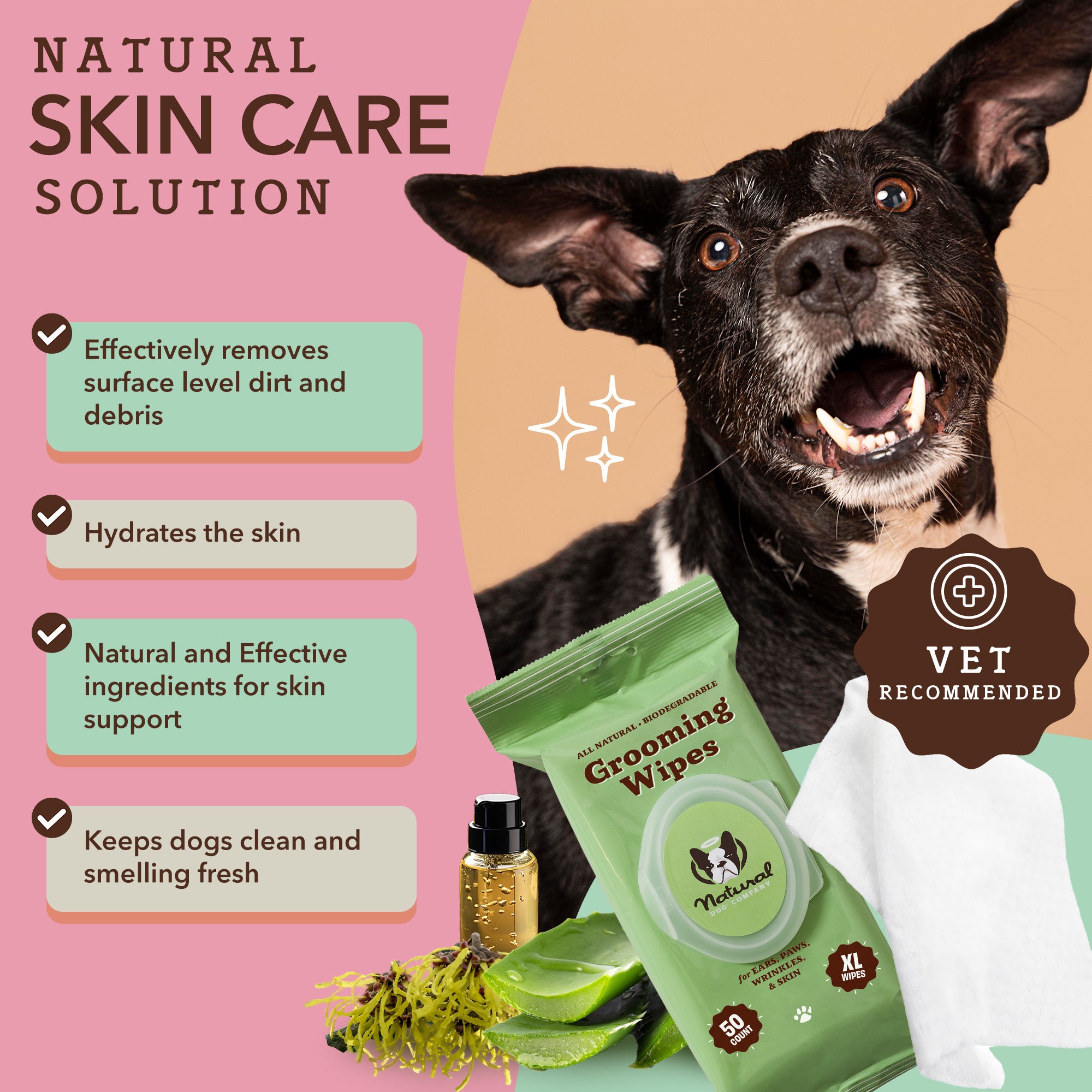 Grooming Wipes Pouch 50 ct.