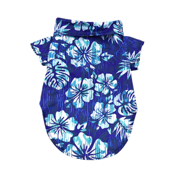 Vintage Hibiscus Hawaiian Camp Shirt for Dogs