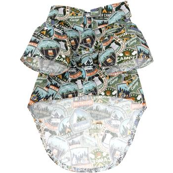 Camping Adventure Hawaiian Camp Shirt for Dogs