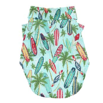 Surfboard & Palms Hawaiian Camp Shirt
