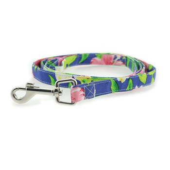 Blue Lagoon Hawaiian Hibiscus Dog Dress & Matching Leash