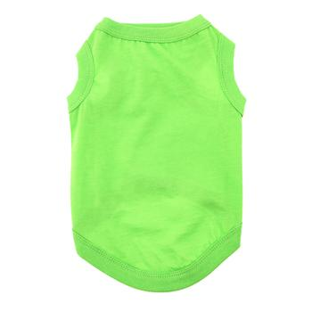 Colorful No-Print Cotton Tank Tops for Dogs - 10 Colors!