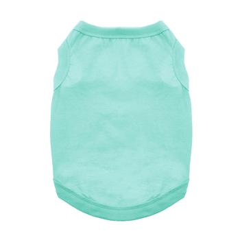 Colorful No-Print Cotton Tank Tops for Dogs - 10 Colors!