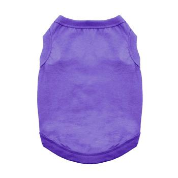 Colorful No-Print Cotton Tank Tops for Dogs - 10 Colors!