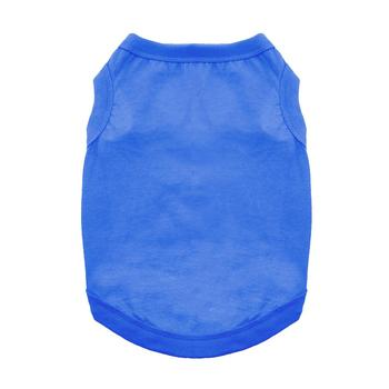 Colorful No-Print Cotton Tank Tops for Dogs - 10 Colors!
