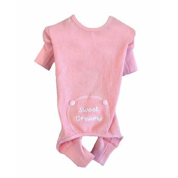 Sweet Dreams Thermal Dog Pajamas in Blue or Pink