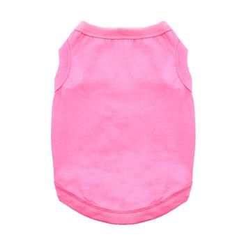 Colorful No-Print Cotton Tank Tops for Dogs - 10 Colors!