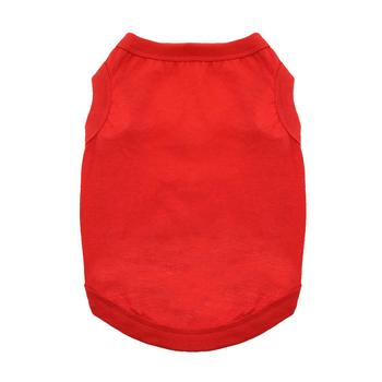 Colorful No-Print Cotton Tank Tops for Dogs - 10 Colors!