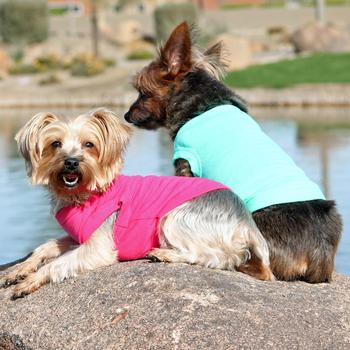 Colorful No-Print Cotton Tank Tops for Dogs - 10 Colors!