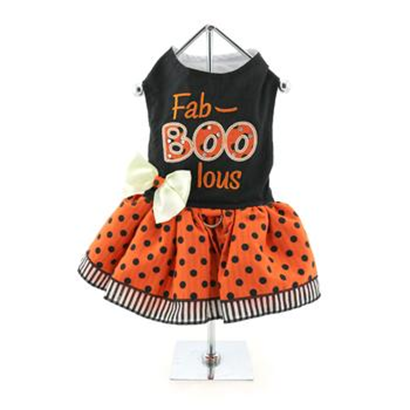 Fab-BOO-lous Halloween Dog Harness Dress