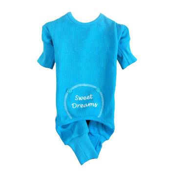 Sweet Dreams Thermal Dog Pajamas in Blue or Pink