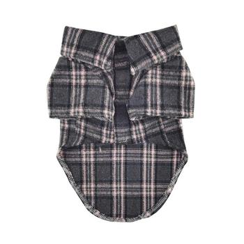 Flannel Dog Shirts - Dark Gray & Pink Plaid (PRE-ORDER Now for Early July Delivery!)