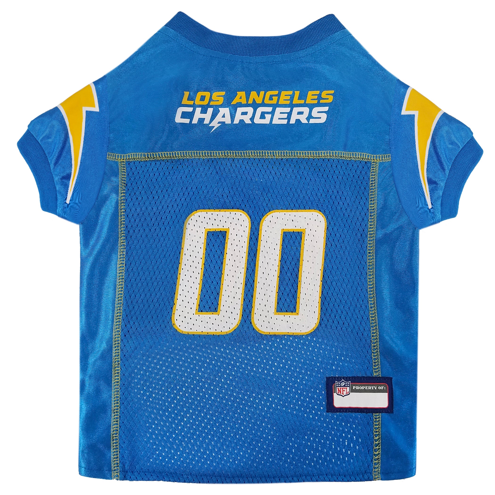 Los Angeles Chargers Pet Striped Jersey