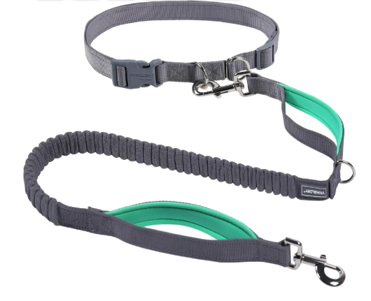 Hands-Free Dog Leash – Shock-Absorbing Bungee Waist Leash MD/LG Dogs