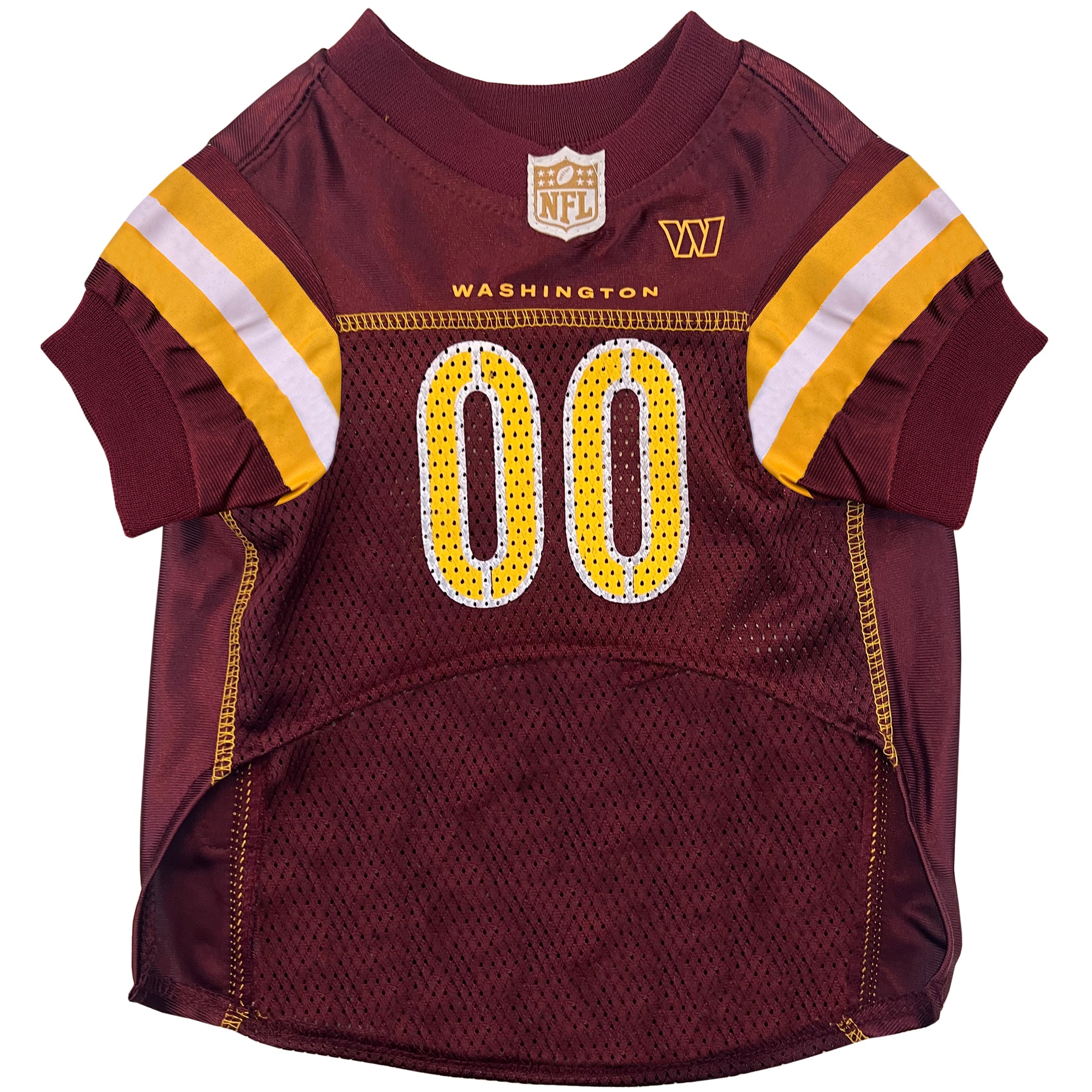 Washington Commanders Pet Striped Jersey