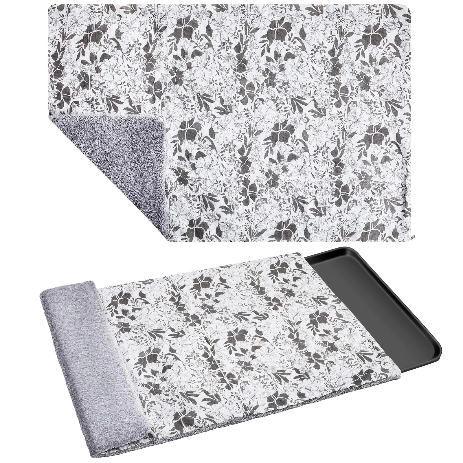 Dog Crate Pan Cover Hemp Flower Design