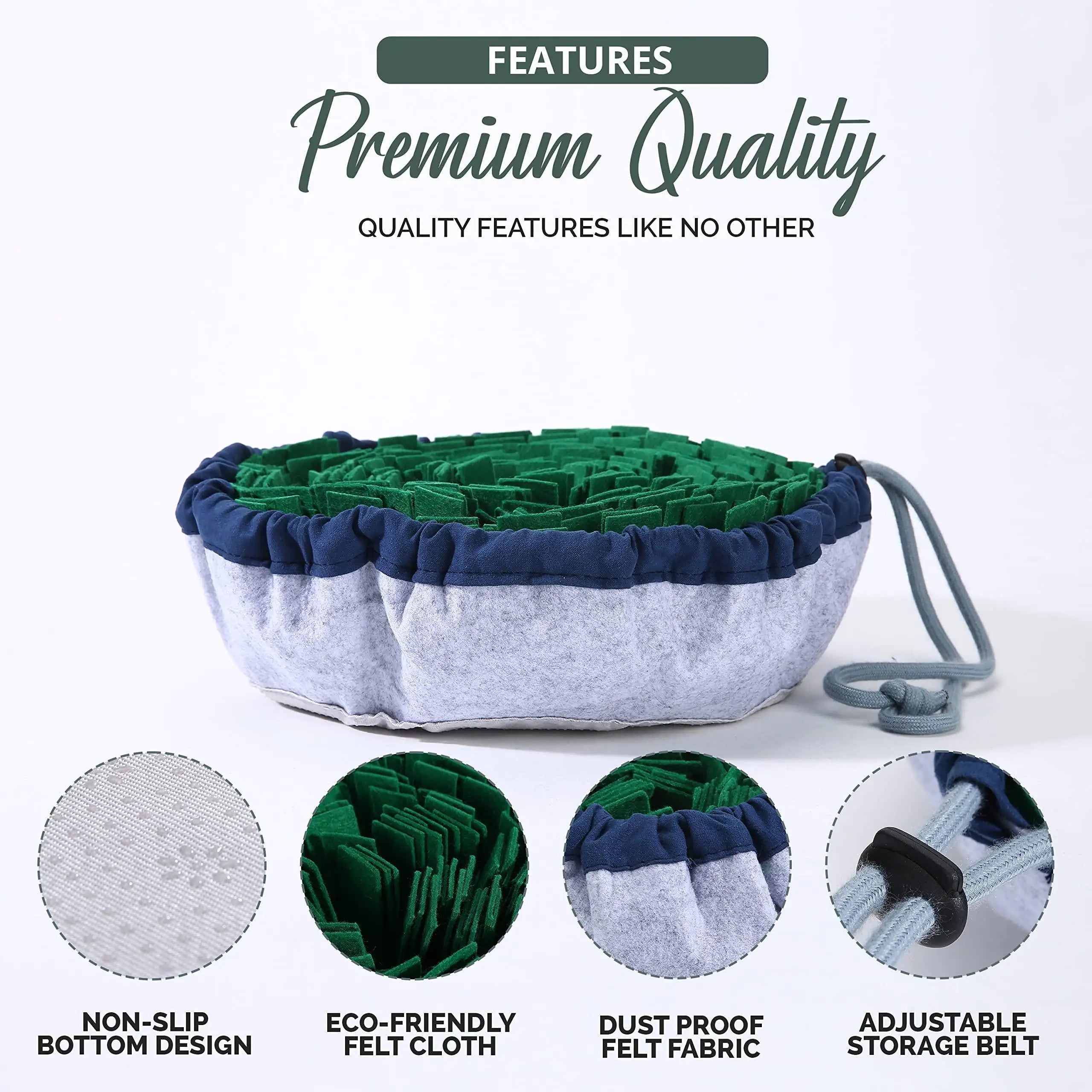 Adjustable Snuffle Mat for Enrichment Pet Stress Relief