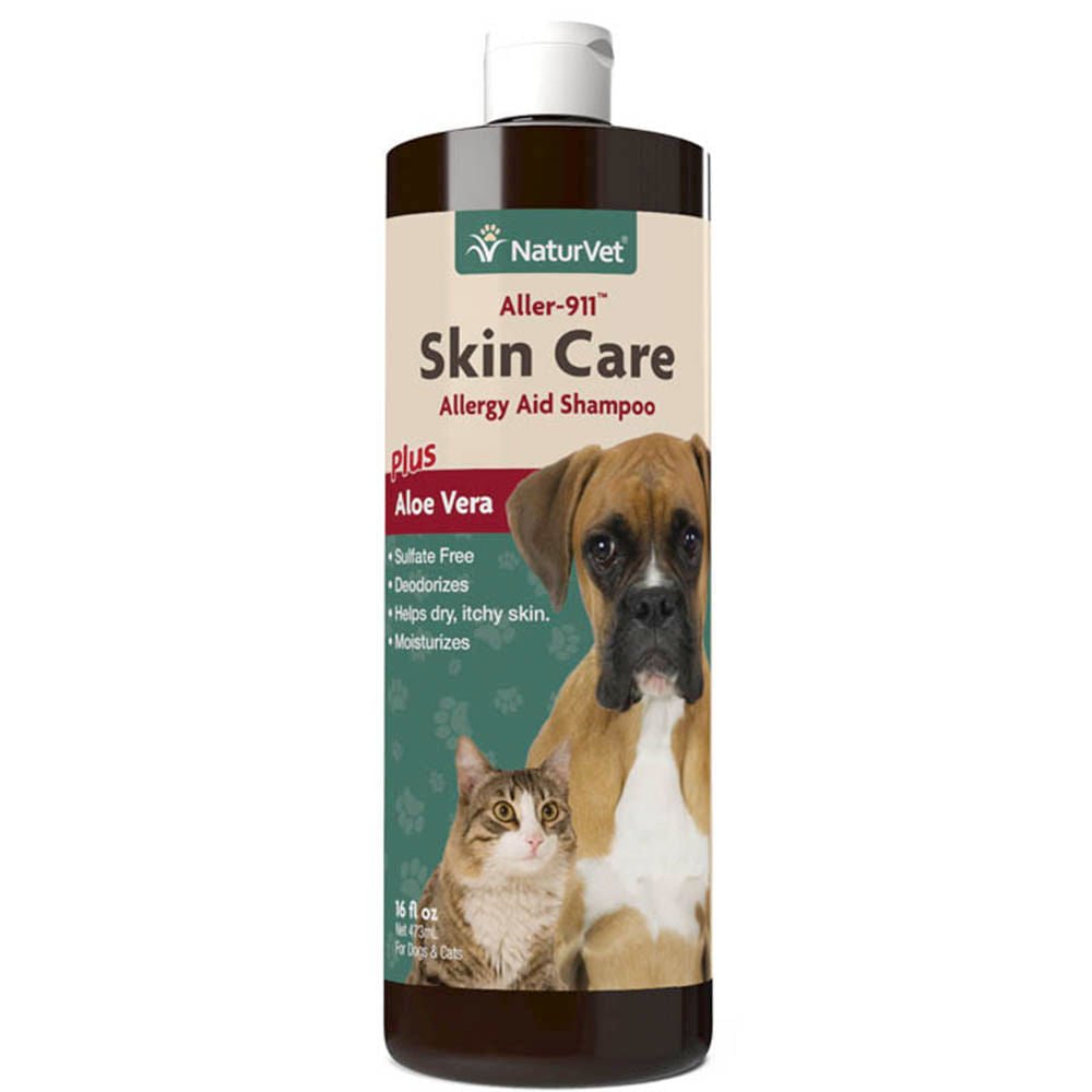 Aller-911 Skin Care Allergy Aid Shampoo Plus Aloe Vera for Dogs & Cats  16 fl. oz.