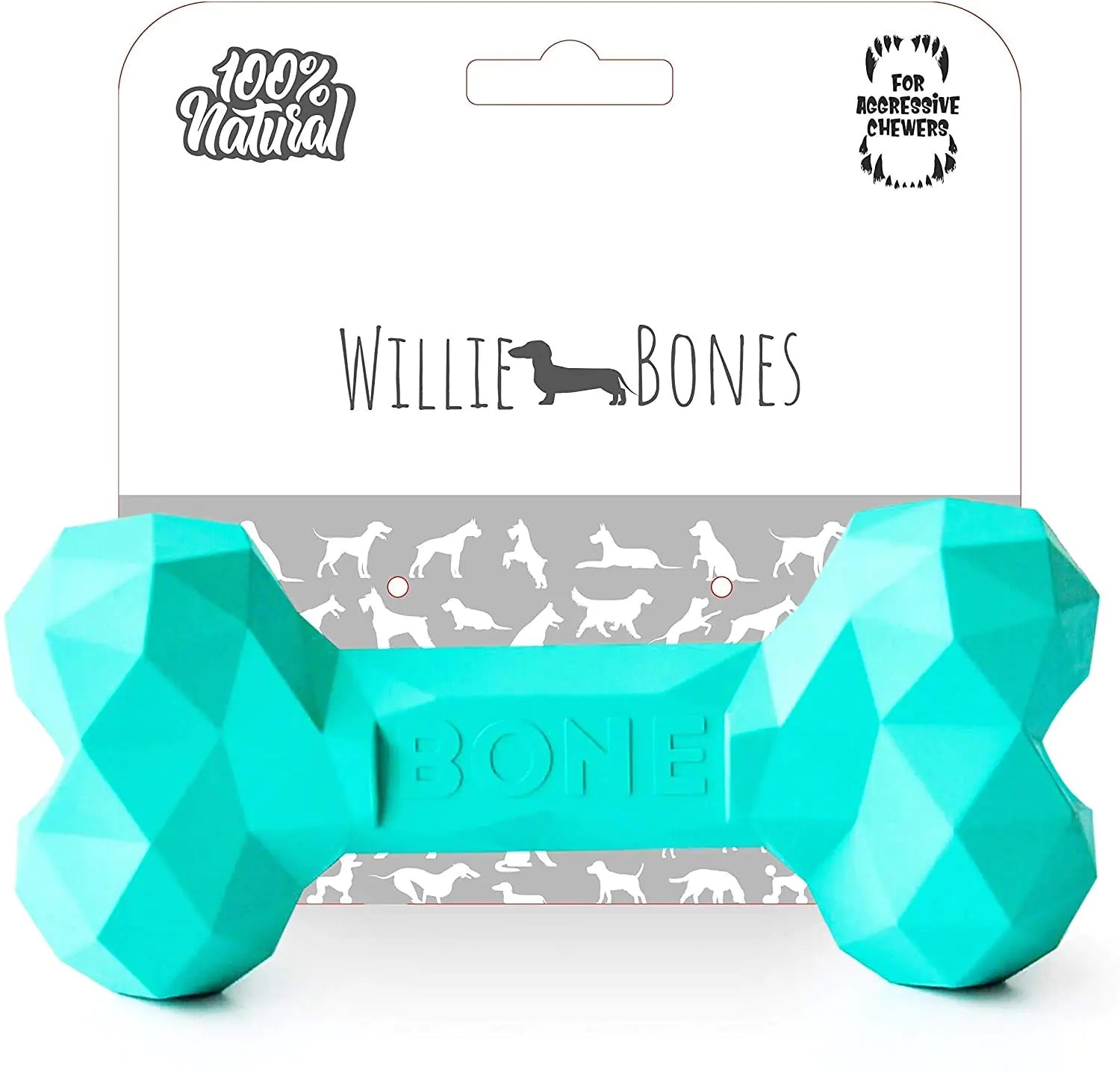 Tough & Durable Natural Rubber Dog Chew Toy – for Aggressive Chewers