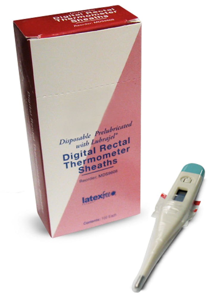 Digital Rectal Thermometer Sheaths  100 ct