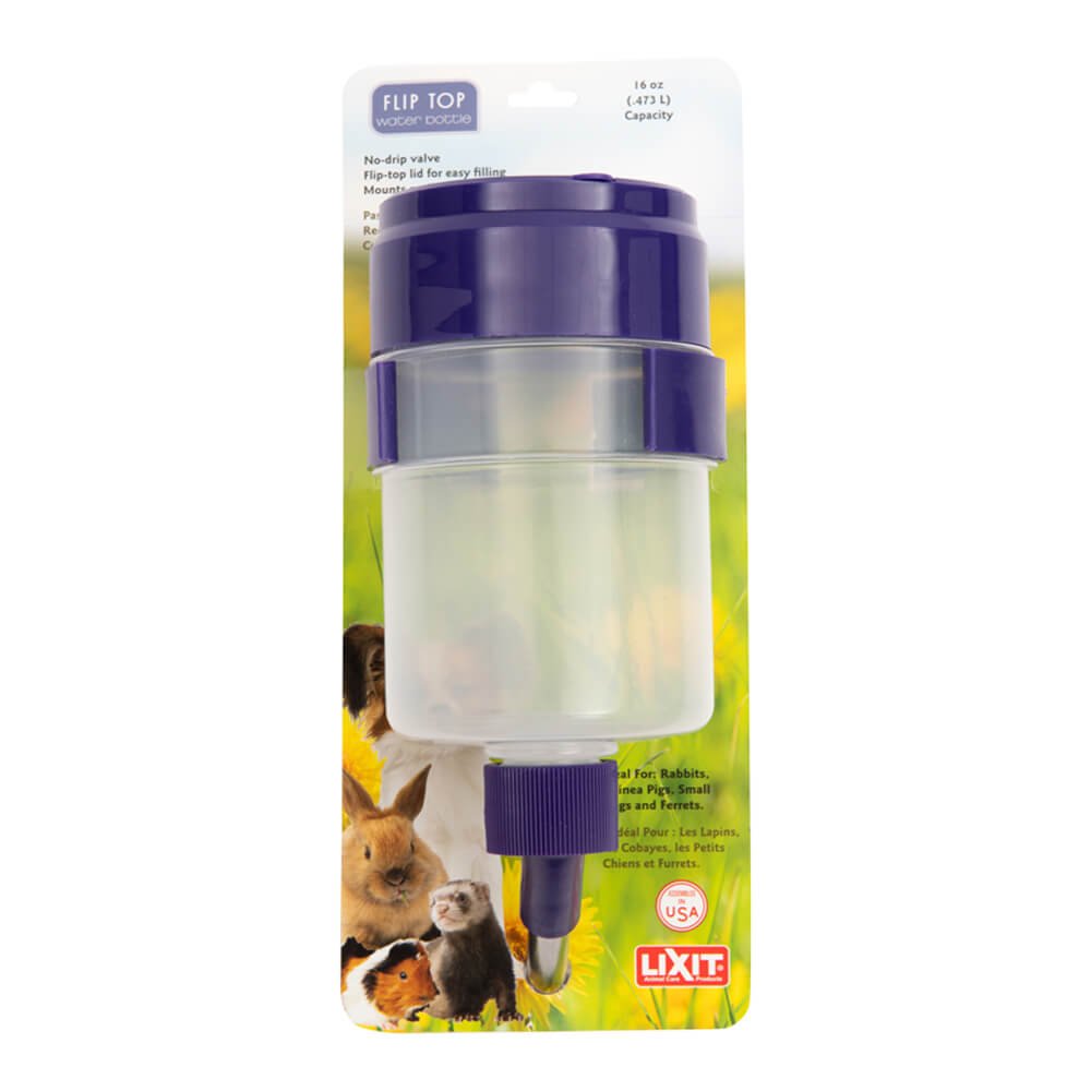 Flip Top Water Bottle  16 oz